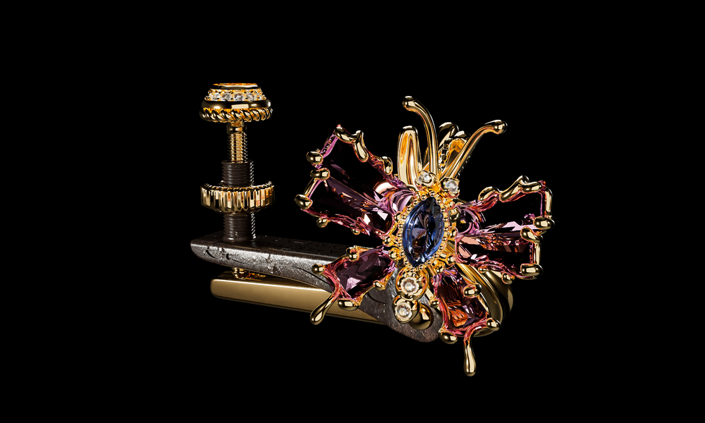 Tourmaline papillon side view
